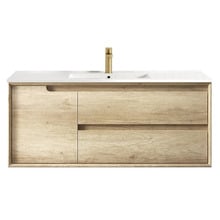 Byron 1200mm Wall Hung Single Vanity with Ceramic Countertop